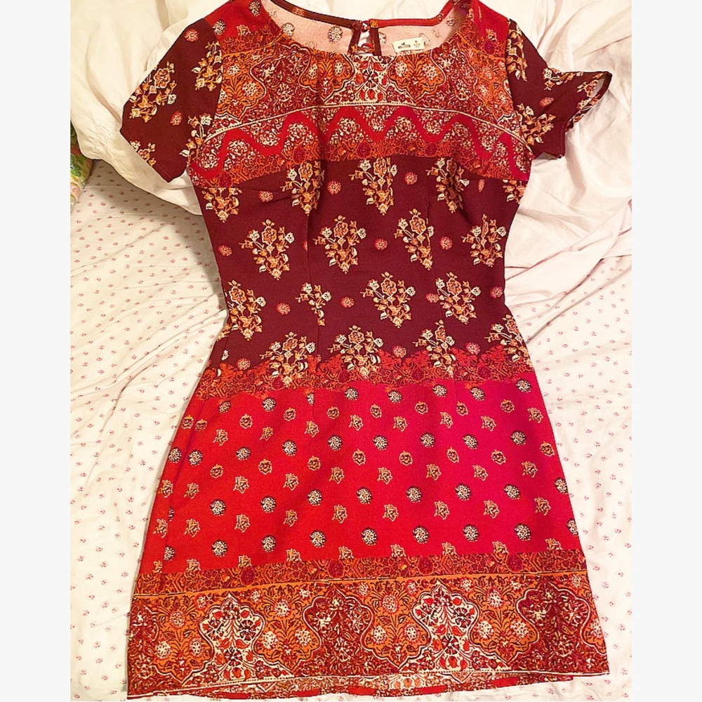 Women’s red mini dress